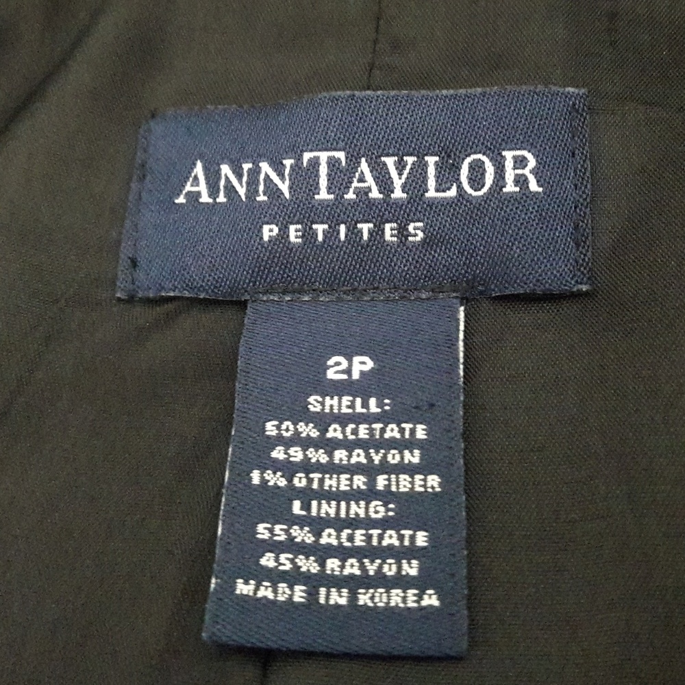 Ann Taylor Petites / Pinstripe/ Textured Blazer - Picture 8 of 8